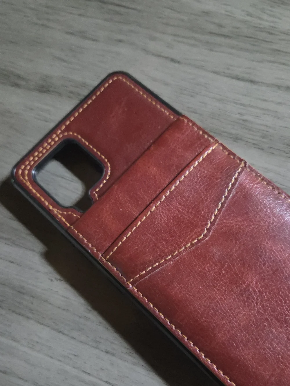 Samsung A42 5g Phone Case with Credit Card Holder - Brown